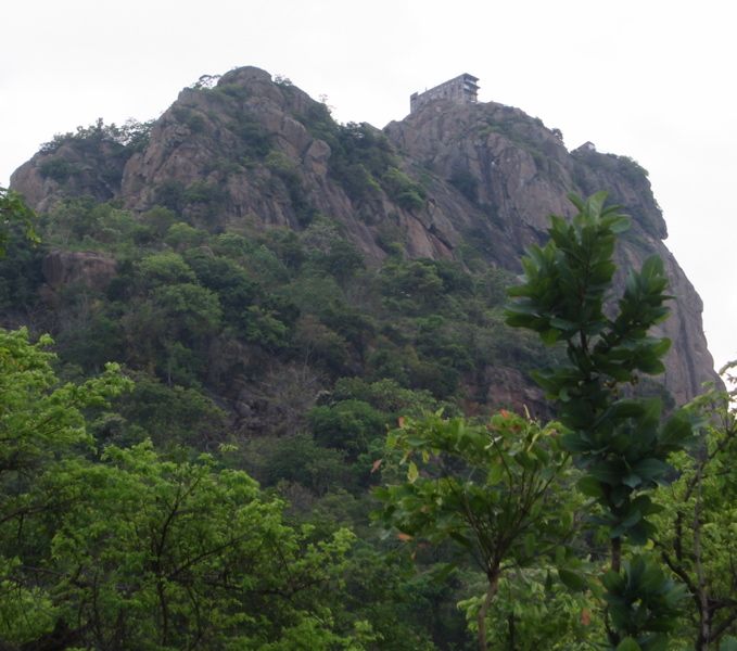 The ashram on the mountain top